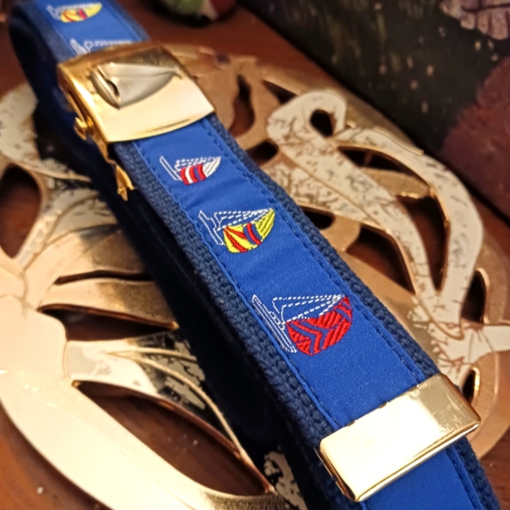 🚢 Skippers Fla,NAUTICAL belt,🏝🏖🏞🎋🎁Never worn.🛥New!BOAT🛶 ⛵️🎁U.S.A.
